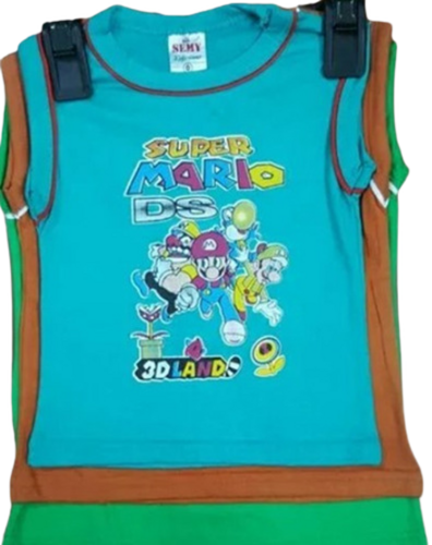 Multi Color Kids Printed T Shirts - Cotton Half Sleeves, All Sizes | Unisex, No Fade, Washable, Casual Wear for Summer