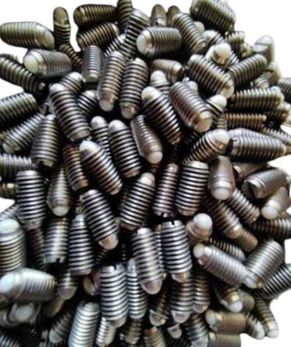 Ball Plunger Screw - Copper 1 Inch, Polished Finish, Durable Black Round Head | Perfect for Pharmaceutical Machinery, High Quality, 15 Grams Weight, Standard Size