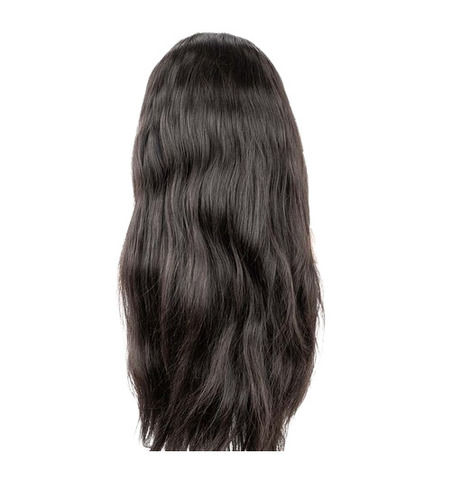 Daily Usable Natural Black Shiny Silky Long Straight Human Hair Wigs for Ladies