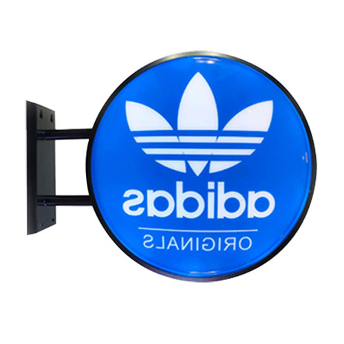 Round LED Light Box - Plastic, 60cm Diameter | Double-Sided, Weather-Resistant, Customizable Advertising Sign