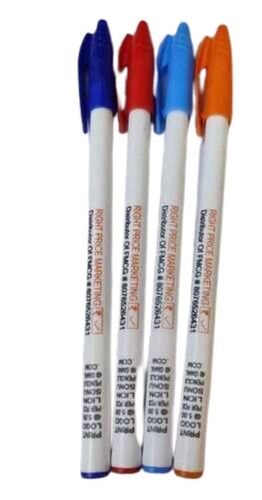 Plastic Premium Design Ink Pen (Packet Of Four) - Plastic Body, Long Size, Black Color, 5 Grams Weight | ISO 9001:2008 Certified, Liquid Ink Type, Lightweight Writing Tool