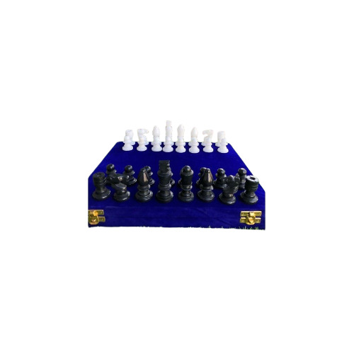 White And Black Handmade Italian Marble Chess Coins Set