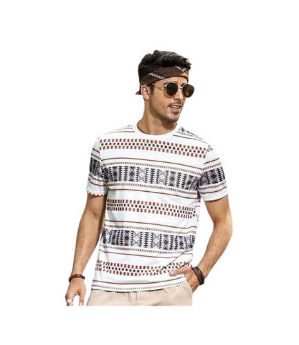 Printed T Shirts - Collar Style: Classic