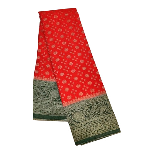 Fancy Banarasi Semi Georgette Soft Silk Saree - Pattern: Printed