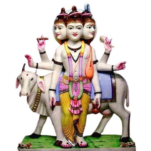 Multicolor Hindu Dutta Bhagwan Statue