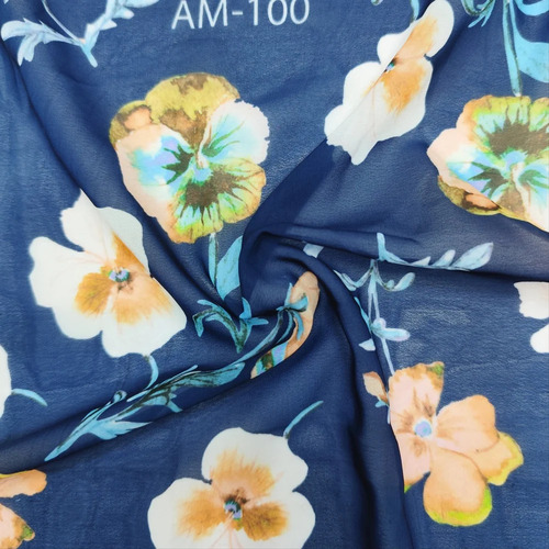 Georgette Digital Printed Fabric 44" Width  - Color: Multicolor