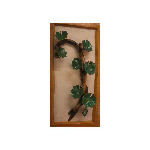 Decorative Handcrafted Leaf Fame Bamboo Wall Decor