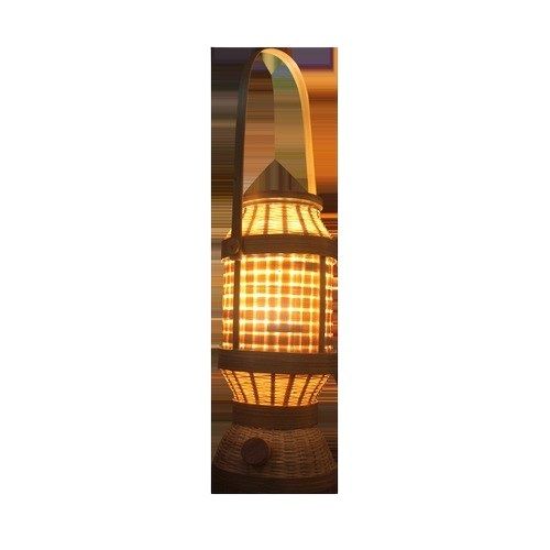 Eco Friendly Natural Bamboo Petromax Lampshade For Indoor