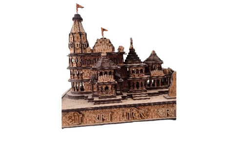 Wooden Shree Ram Janmbhumi Pooja Mandir