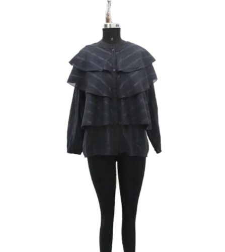 Fancy Cotton Tunic Top - Full Sleeve, Solid Black Color | All Sizes Available, Casual Wear