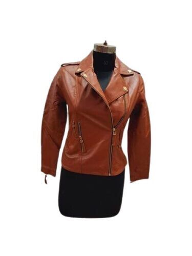 Plain Ladies Leather Jacket