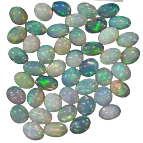 100% Natural Opal Gemstone - Oval Cut Shape Colorful Mineral Gemstones | Durable for Jewellery Applications Versatile Natural Style
