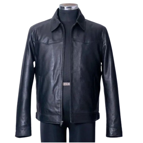 Genuine Leather Jacket - Color: Black