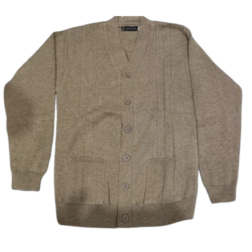 Mens Beige Woolen Coat - Color: All