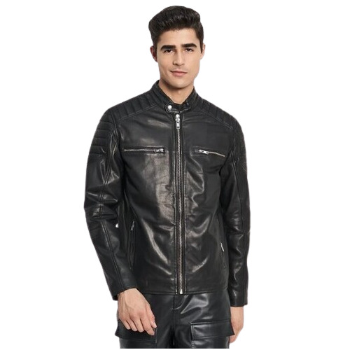 Mens Casual Leather Jacket - Color: All