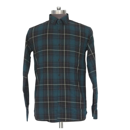 Mens Check Cotton Shirt - Color: All Color
