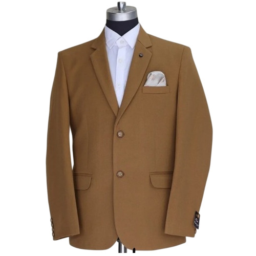Mens Plain Woolen Tweed Blazer - Color: All