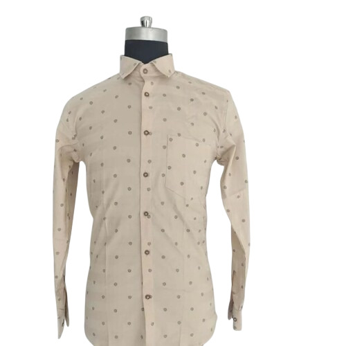 Mens Printed Cotton Shirt - Color: All Color