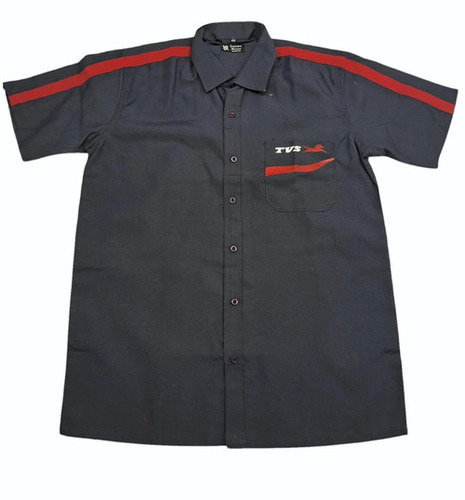 Poly Cotton Full Sleeve Black Plain Corporate Shirt - All Gender Fit, Breathable & Machine Washable, Collar Neck Design