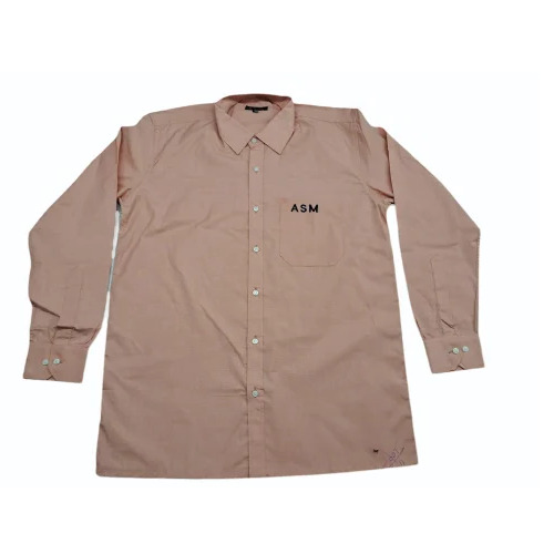 Mens Full Sleeve Cotton Corporate Shirt - Plain Collar Neck, Machine Washable | Breathable Fabric, Customized Size, Long Sleeve Style