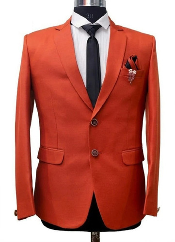 Orange Linen Blazer - Color: All