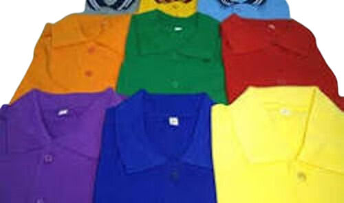 Multicolor Plain Sport T Shirts 