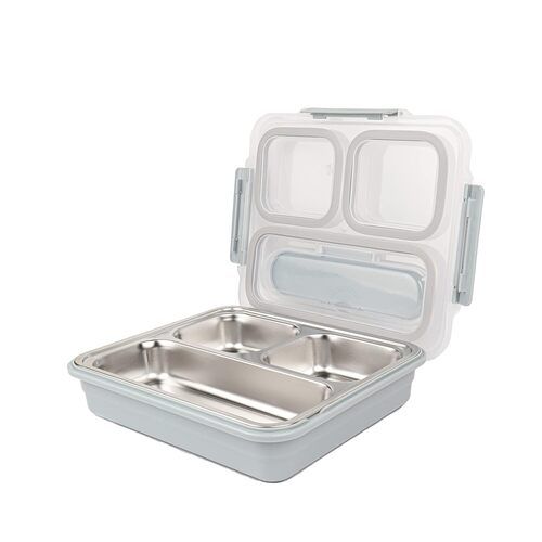 3-Grid Stainless Steel Thali Lunch Box