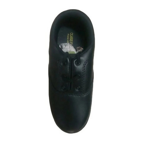 Rexine School Shoes - Lightweight Black Lace-Up Design | Breathable Non-Slippery Impeccable Finish Unisex for All Seasons