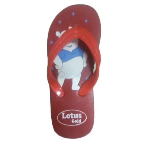 Lotus Gold Kids Hawai Chappal - Rubber Material, Various Sizes Available , Stylish and Comfortable Flip Flops in Various Colors, No Color Fade