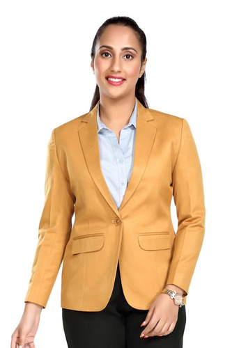 Yellow Ladies Formal Blazer