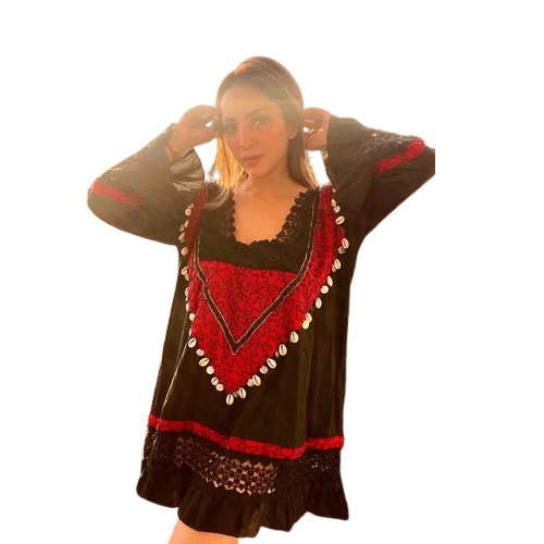 Ladies Tie Knot And Skirt - Color: Multi Color