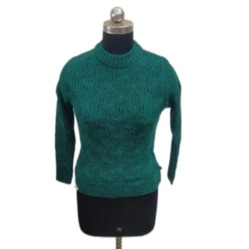 Green Ladies Woolen Top - Size: All
