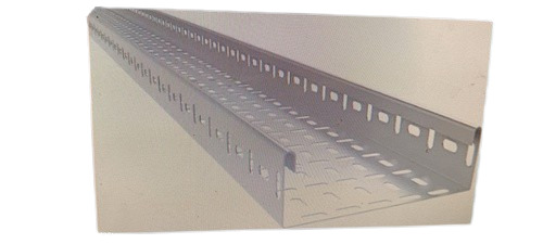 Perforated Steel Cable Tray - Steel Material, Galvanized Surface Finish | High Strength, Durable Design, New Condition