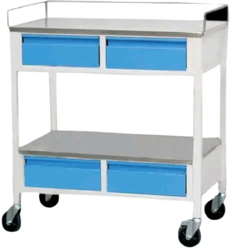 Mild Steel Medicine Trolley