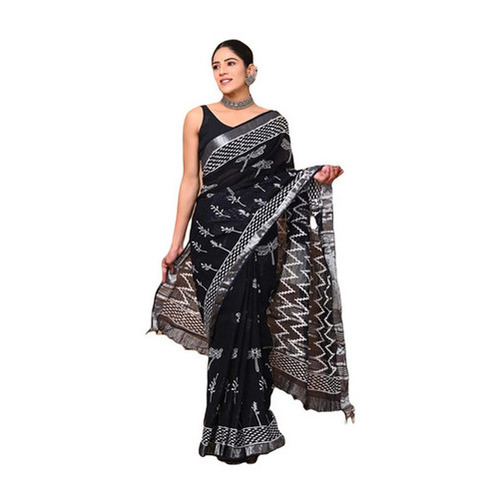 Cotton Linen Saree
