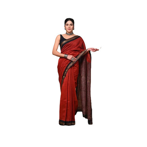 Handloom Silk Sarees - Color: Red