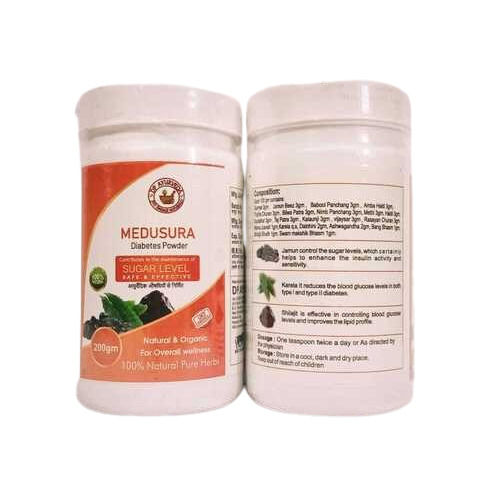 Herbal Medusura Diabetes Powder 200gm Bottle Pack