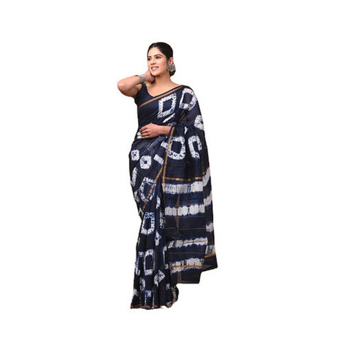 Ladies Printed Cotton Saree - 6.3 Meters with Unstitched Blouse Piece, Breathable & Lightweight for Comfortable Party Wear
