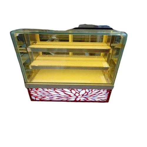 Sweet Display Counter - Premium Electric Glass & Color Steel, Grey - Optimum Quality, Fast Cooling, Good Freshness