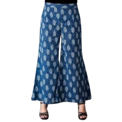 Ladies Palazzo - Premium Quality Cotton, Quick-Dry Feature | Printed Design, All-Season Casual Wear