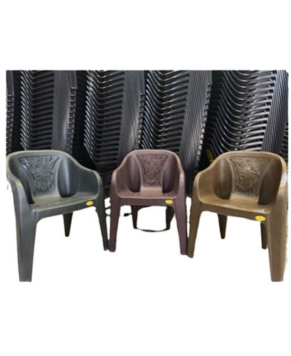Plastic Molded Chairs - New, Non Foldable, 4 Legs | Modern Design in Silver, Maroon, Malta, Green - Durable Indoor Furniture, Stackable