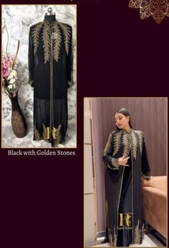 Impeccable Finish Luxury Embroidered Long Kaftan