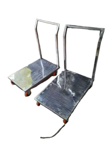 Stainless Steel Platform Trolley - Color: Silver