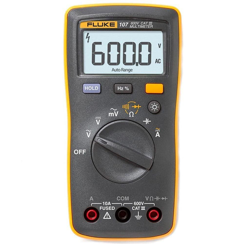 107V Industrial Portable Handheld Digital Multimeter - Color: Yellow
