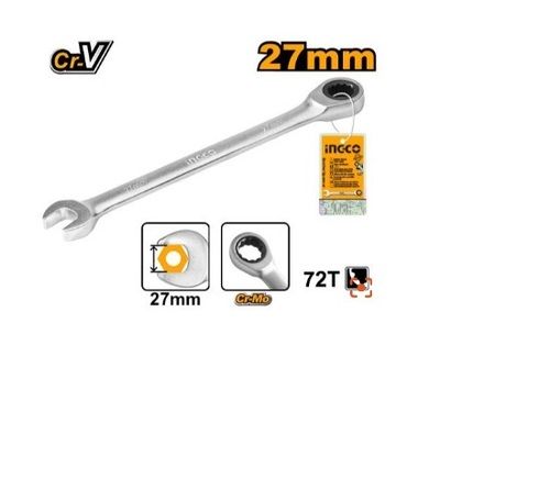 Chrome Plated Ingco HCSPAR271 Combination Wrench 27mm