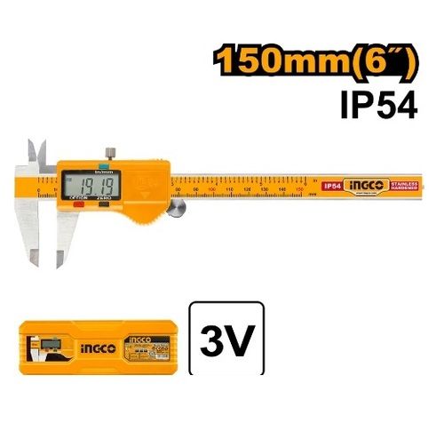 0-150mm Portable INGCO HDCD28150 Digital Caliper 6 Inches