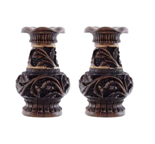 Designer Wooden Vase Set