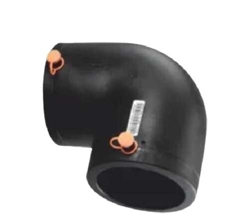 Black Electrofusion 90 Degree Elbow for Hydraulic Pipes