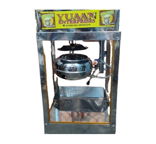 Stainless Steel LPG Model Popcorn Machine