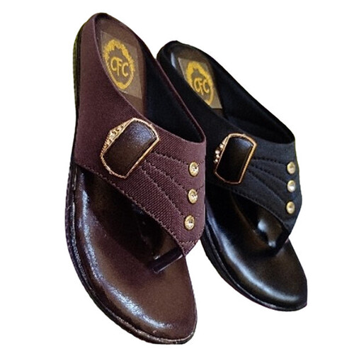 Ladies Fancy Slippers - PVC Upper 36 to 41 Size | Anti Shrink Easy To Clean Slip-On Style Colorfastness